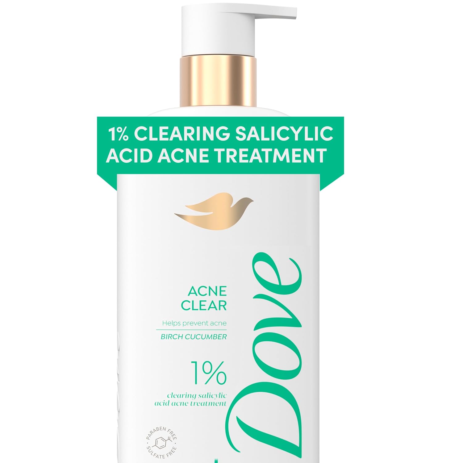 Dove Serum Body Wash Acne Clear for troubled skin with Salicylic Acid 18.5 Fl