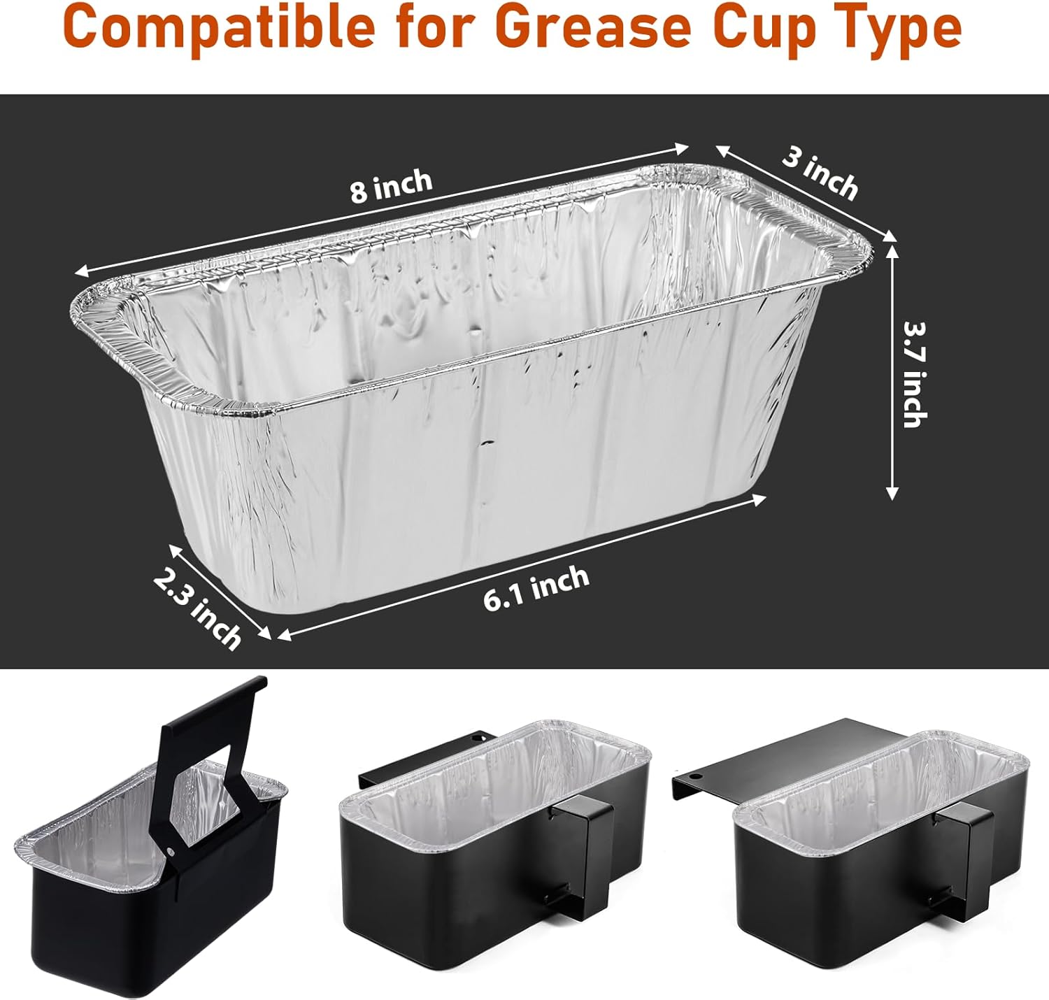 Grease Cup Liners Compatible with Blackstone Griddle 5017 - Griddle