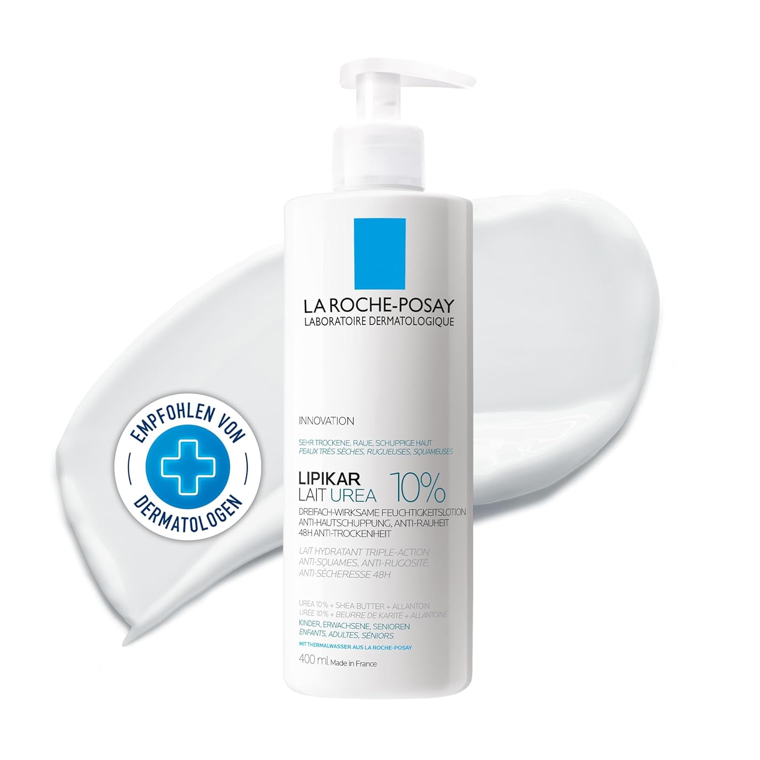 La Roche-Posay Lipikar Urea 10% Roughness Smoothing Lotion, Body Lotion For