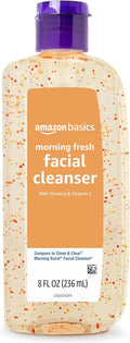 Amazon Basics Morning Fresh Facial Cleanser with Ginseng and Vitamin C, 8 fl