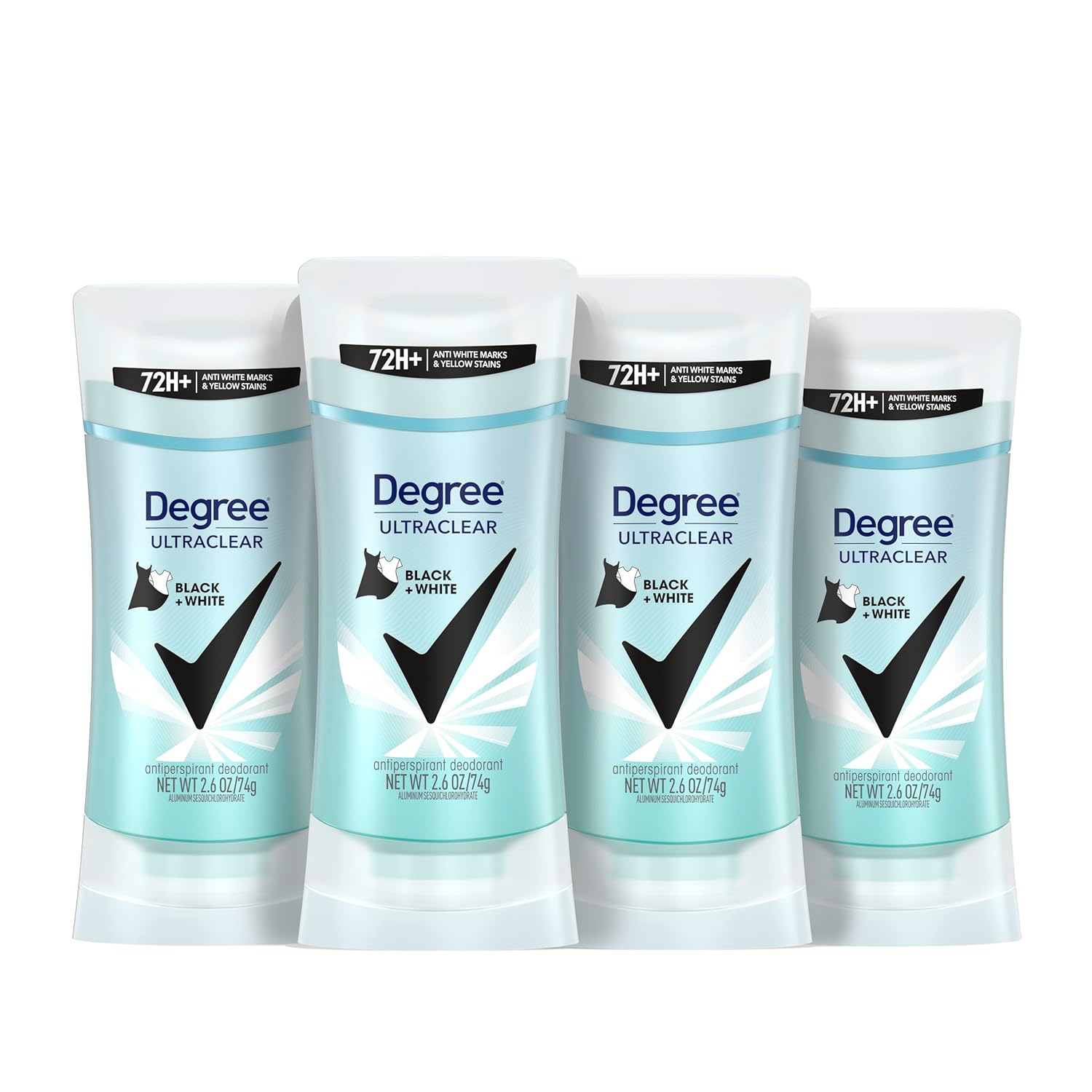 Degree Women's Black+White 4 Count Antiperspirant Balm 2.6 oz - Protects from