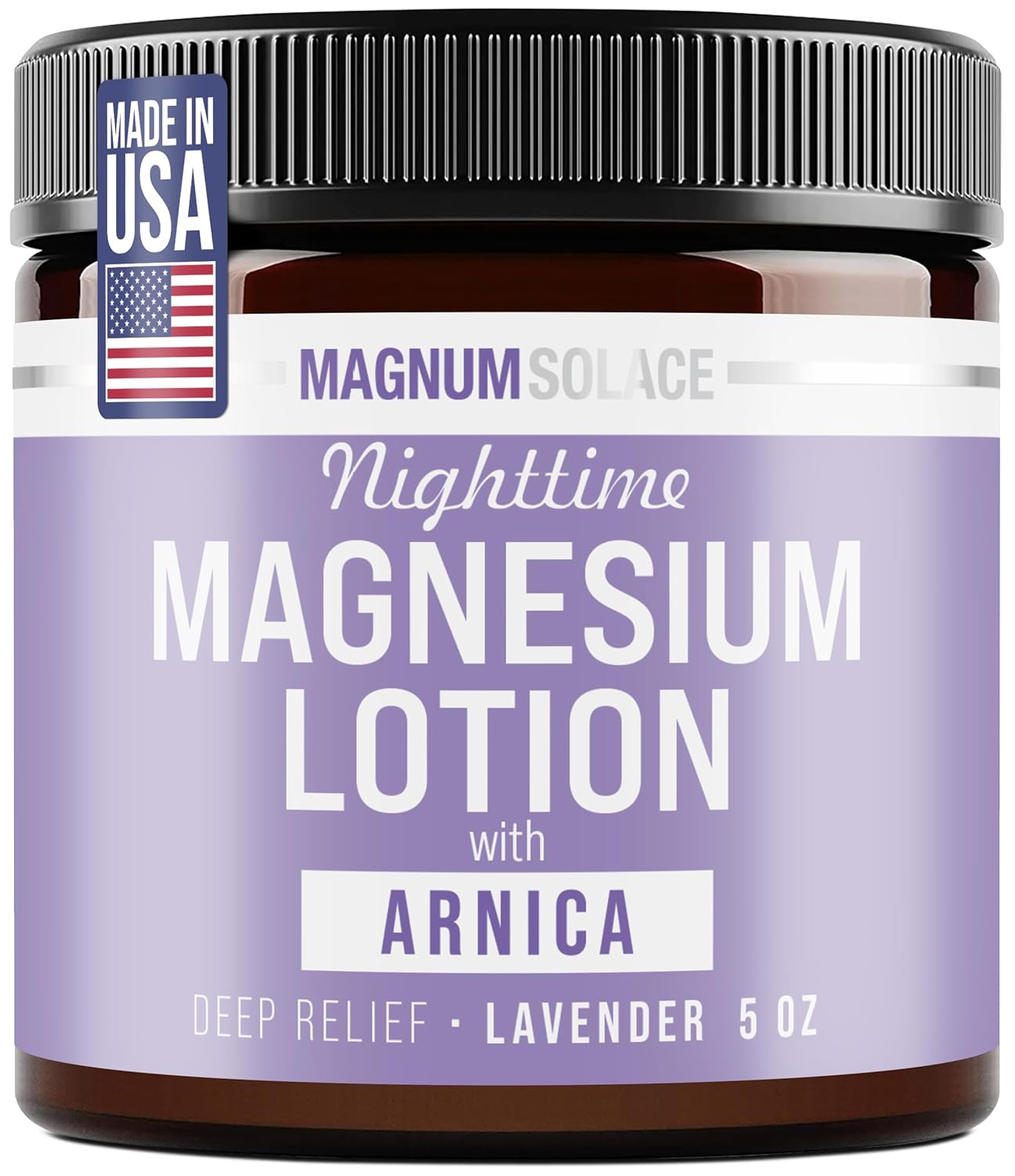 Magnum Solace Nighttime Magnesium Lotion with Arnica ‰ÛÒ Highly Concentrated