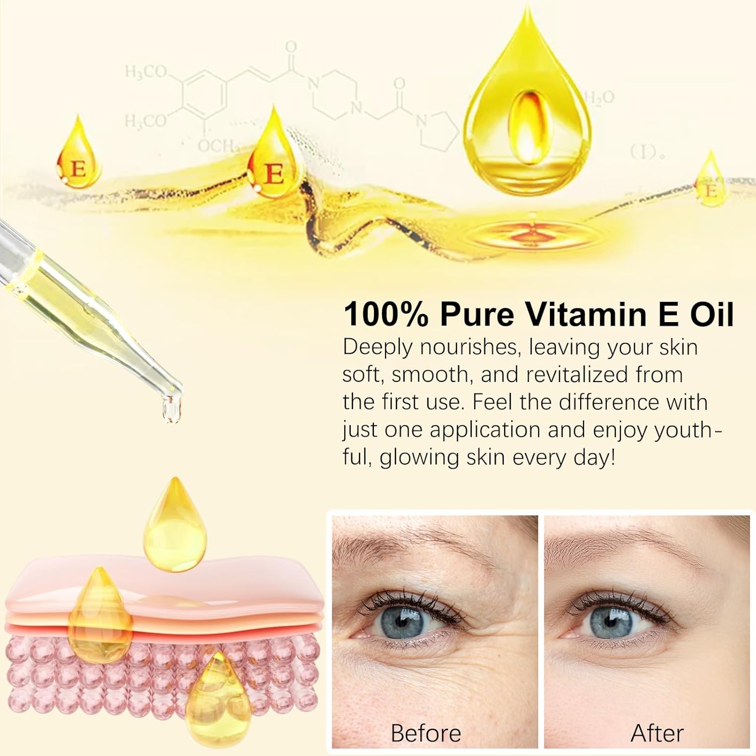 flasture Vitamin E Oil 75,000 IU ‰ÛÒ 100% Pure Natural Vitamin E for Skin