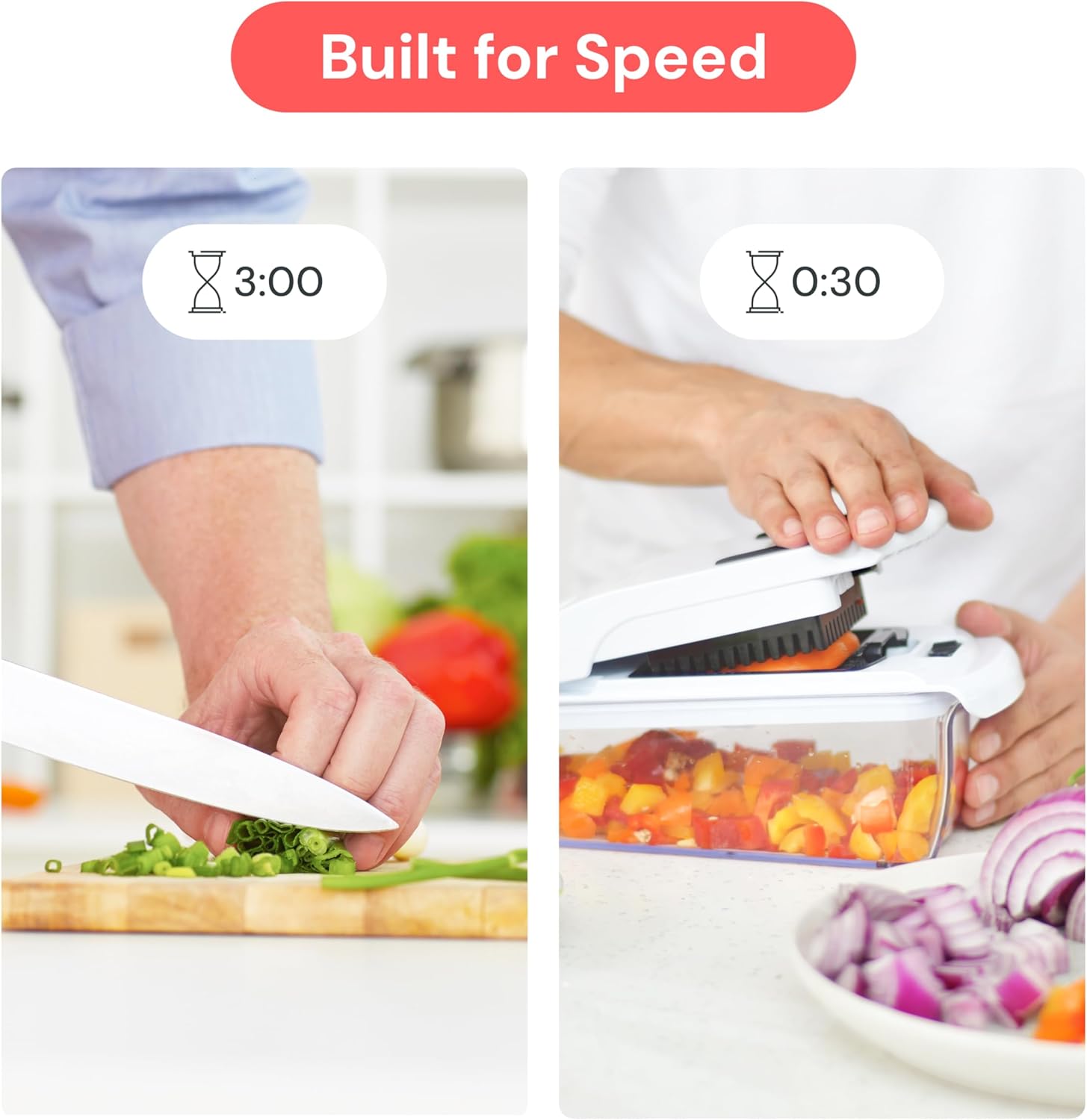 Fullstar The Original Pro Chopper - Vegetable Chopper and Spiralizer, Food