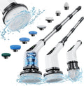 Leebein Electric Spin Scrubber, Cordless Cleaning Brush with 8 Replaceable