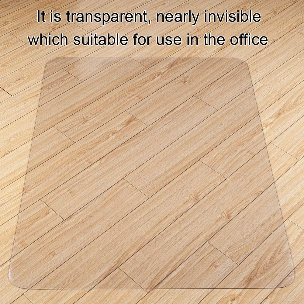 Kuyal Clear Chair mat for Hard Floors 36 x 48 inches Transparent Floor Mats