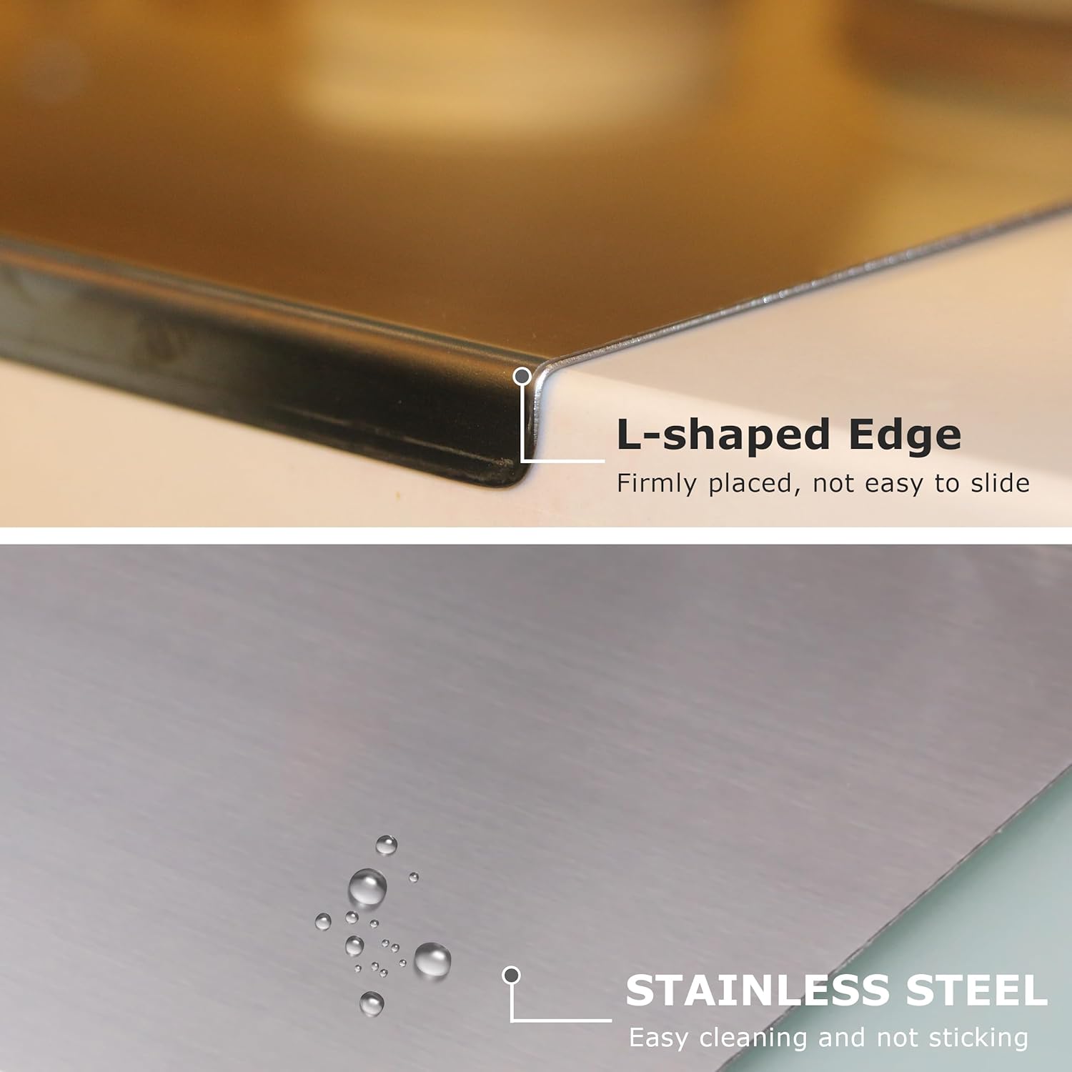 Stainless Steel Cutting Boards for Kitchen, Kneading Cutting Board Mats