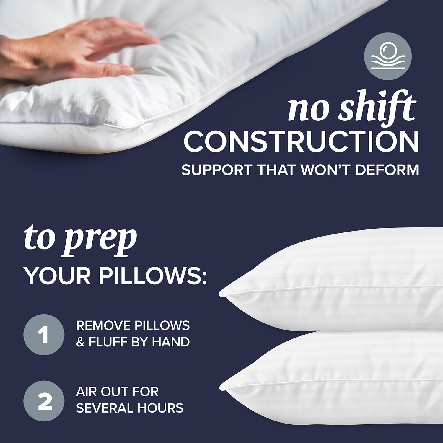 Beckham Hotel Collection Bed Pillows Standard/Queen Size Set of 2 - Original