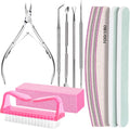 FANDAMEI Nail Care Kit, Nail Files 100/180, Nail Buffer Block, Cuticle