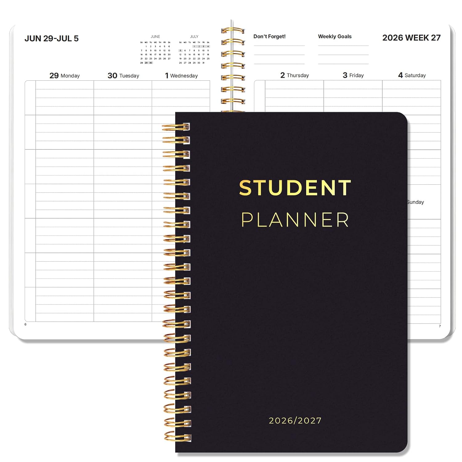 Student Planner 2026-2027, 5.8" x 8.5" Academic Planner, July 2026 - June