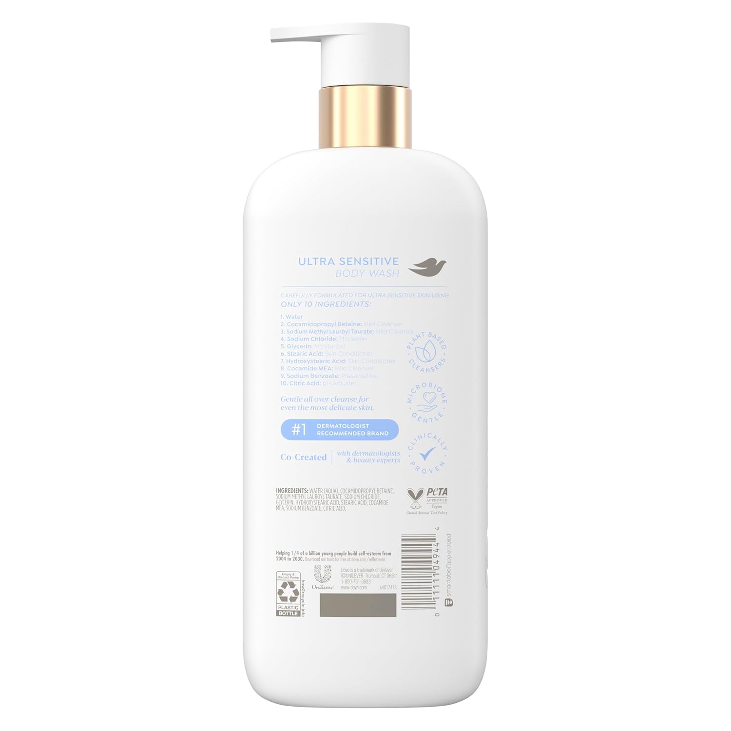 Dove Serum Body Wash Ultra Gentle hydrating cleanse with only 10 essential