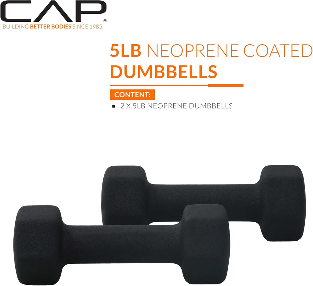 CAP Barbell Neoprene Dumbbell Weights Pairs & Sets