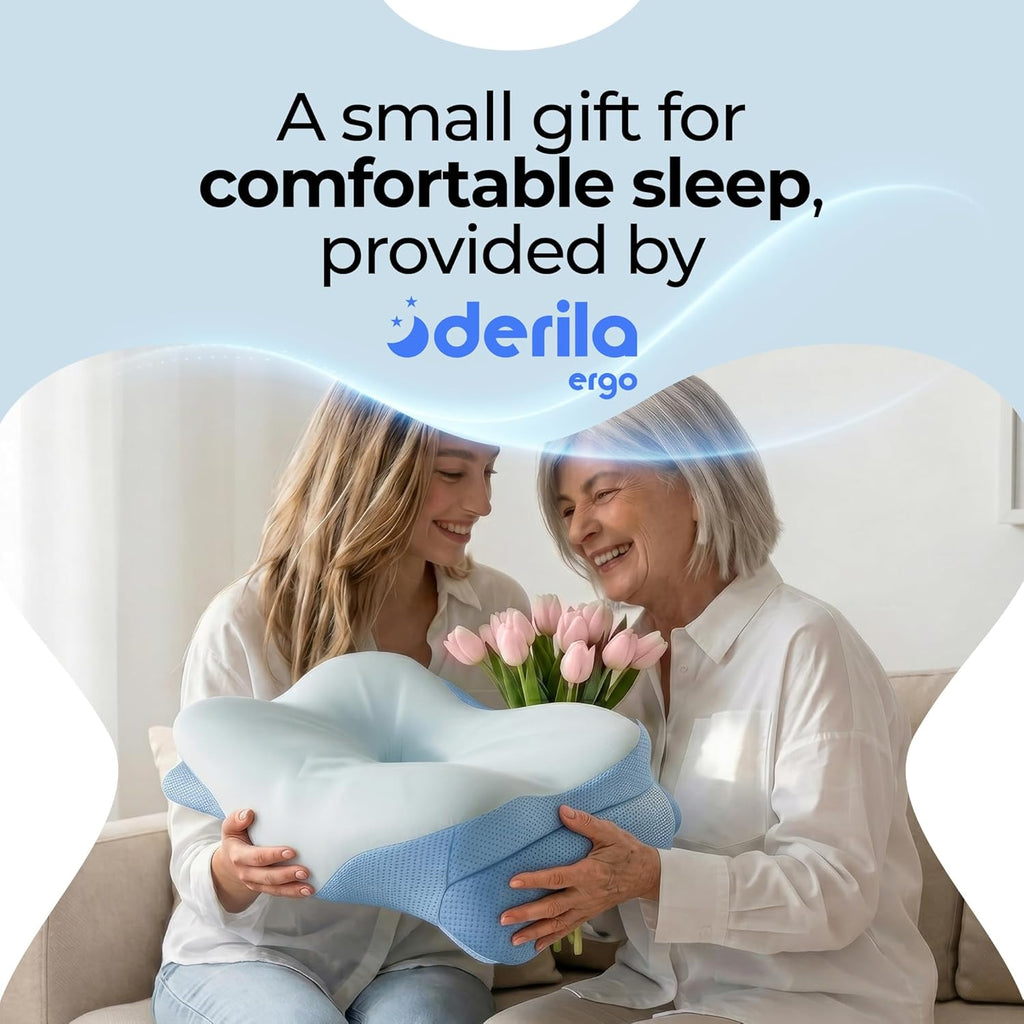 Derila Ergo Cervical Neck Pillow for Sleeping Pillow Contour Memory Foam