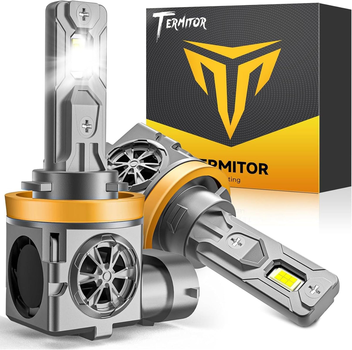 Termitor 2026 New-Gen H11/H9/H8 Light Bulbs, 90,000LM Super Brightness,90K+ Hrs Lifespan