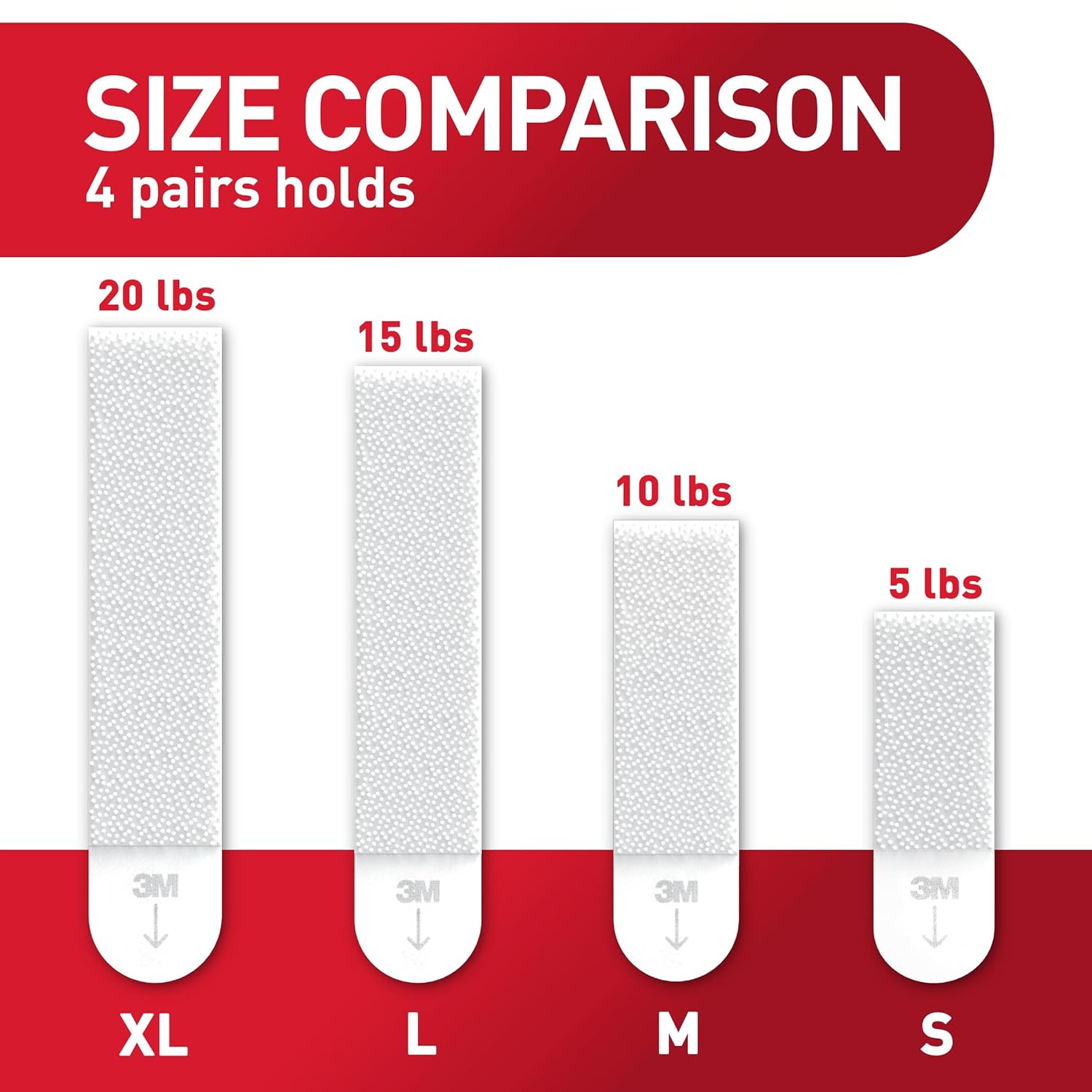 Command 20 lb XL 8 Pairs Heavyweight Picture Hanging Strips (16 Strips)