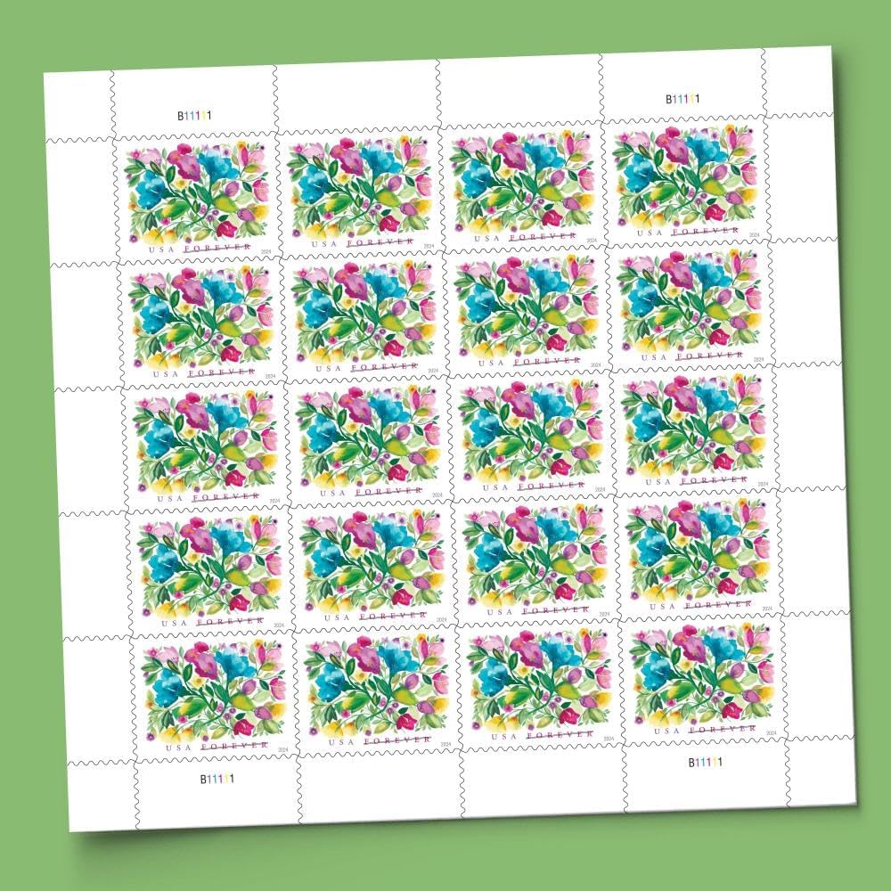 United States Postal Service Celebration Blooms (Sheet of 20) Forever Postage