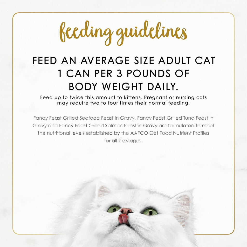 Purina Fancy Feast Grilled Wet Cat Food Seafood Collection in Wet Cat Food