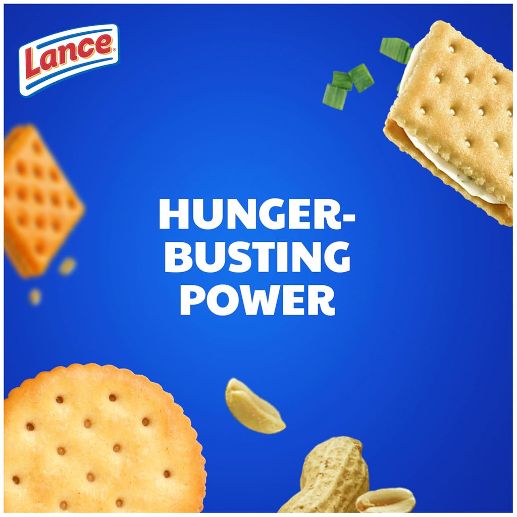 Lance Sandwich Crackers, Variety Pack, 3 Flavors, 20 Individually Wrapped