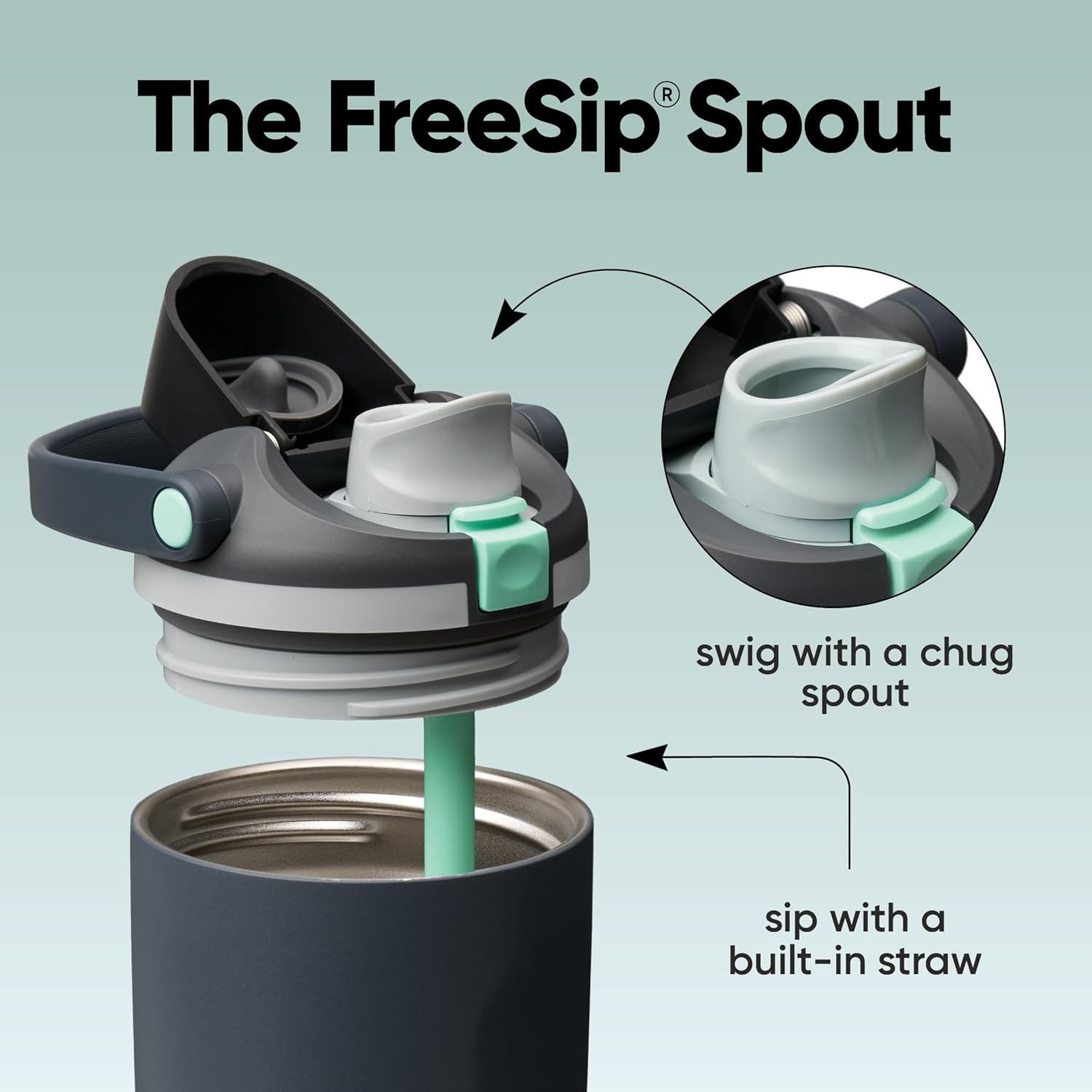 Owala FreeSip Sway Insulated Stainless Steel Water Bottle with Two-Way Spout