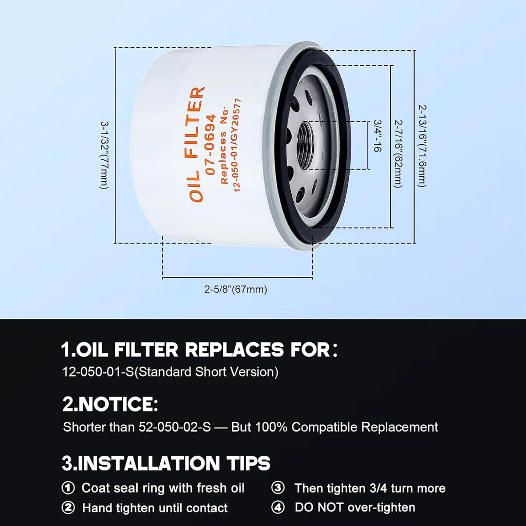 7000 Maintenance Kit 32 083 09-S Air Filter for Kohler 32 883 09-S1 KT715