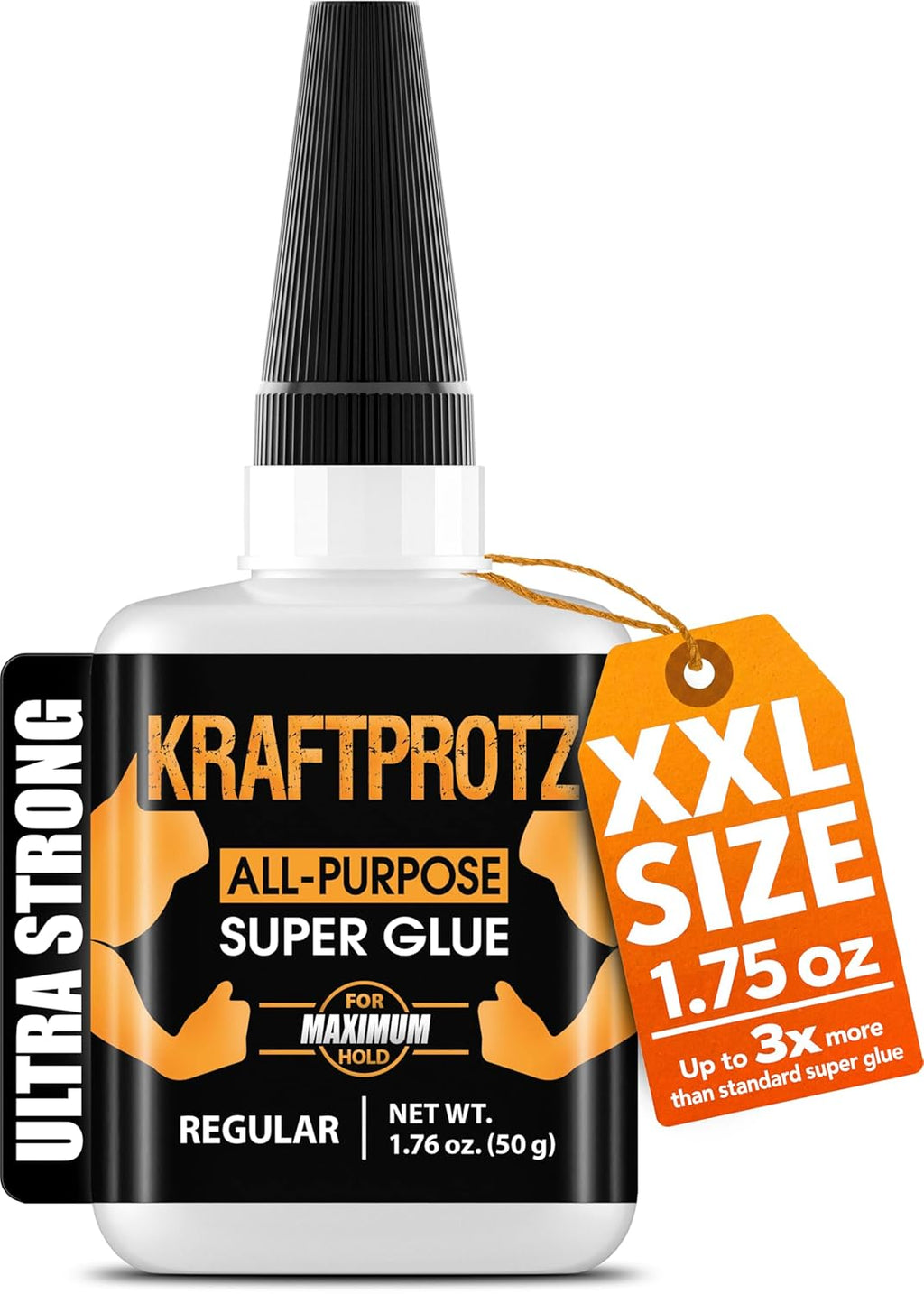 Super Glue XXL Value Size (1.76oz) All Purpose Liquid Adhesive for Plastic