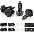 LivTee Rustproof License Plate Screws for Securing License Plates Frames and
