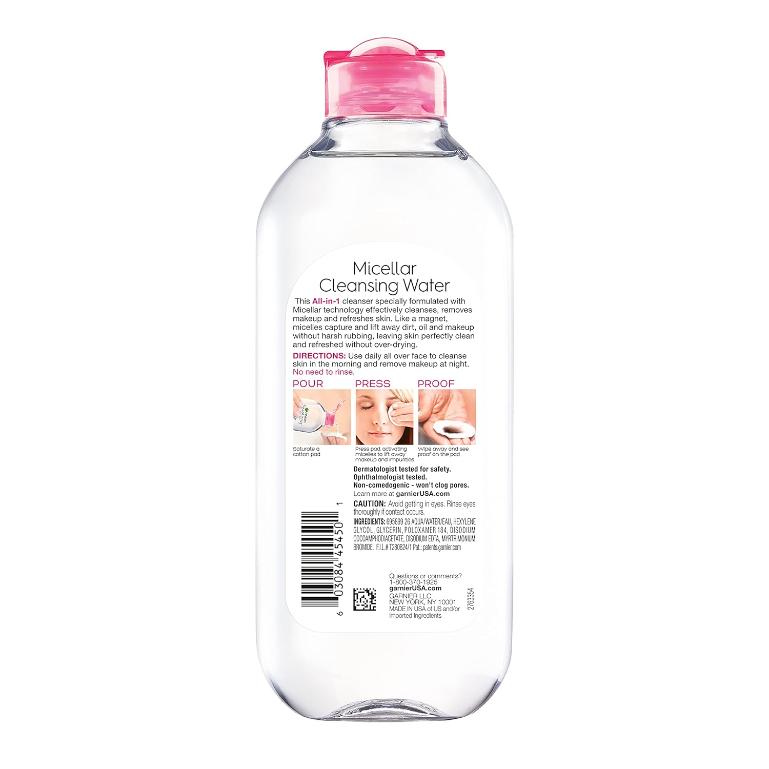 Garnier Micellar Water, Hydrating Facial Cleanser & Makeup Remover, Suitable