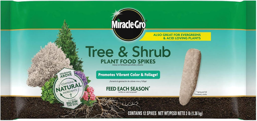Miracle-Gro Tree and Shrub Plant Food Spikes - Deciduous, Flowering &