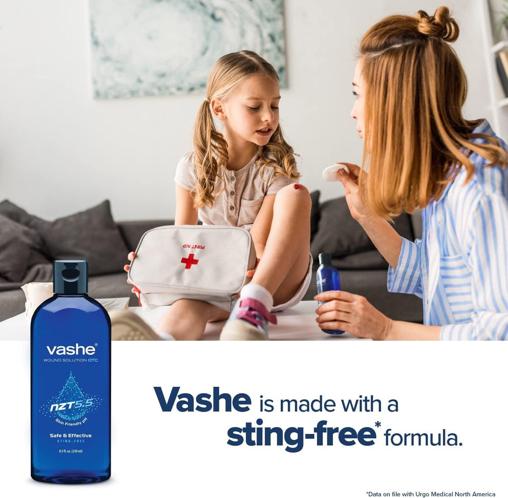 Vashe Wound Solution OTC Pure Hypochlorous Acid-Preserved Wound Cleanser