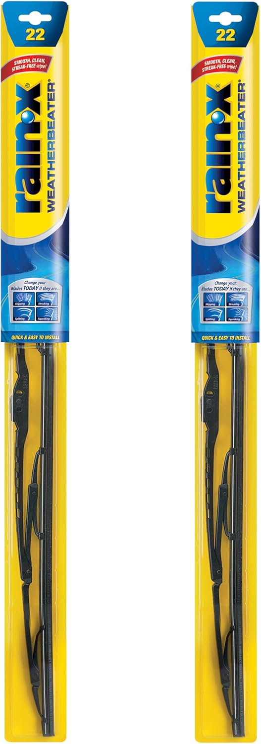 Rain-X 820149 WeatherBeater Wiper Blades, 22" Windshield Wipers (Pack of 2)
