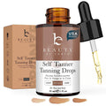 Self Tanning Drops - USA Made with Natural & Organic Ingredients, Medium Face