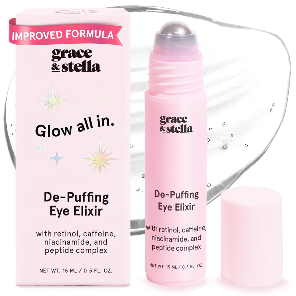 grace & stella Under Eye Brightener Roller - Airplane Travel Essentials