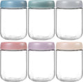 NETANY 6-pack 16 oz Overnight Oats Containers with Lids, Glass jars with