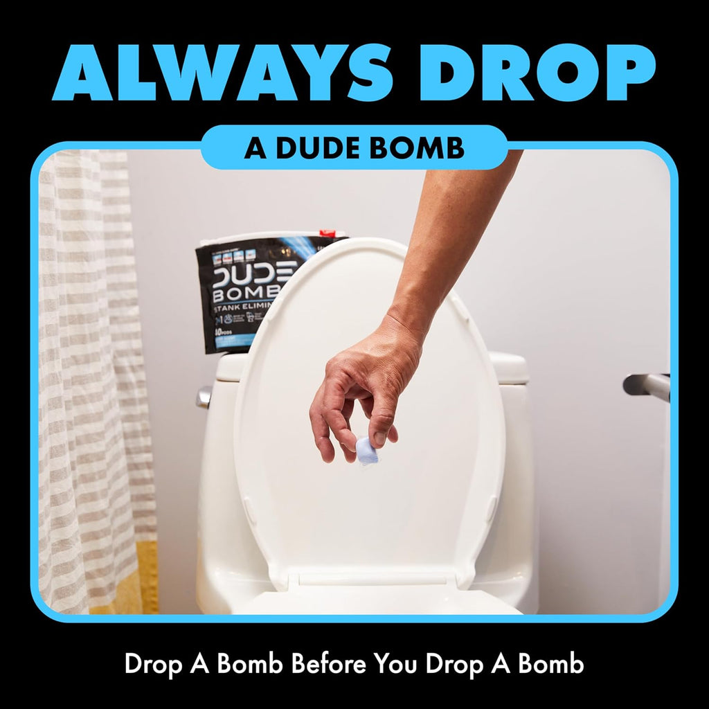 DUDE Wipes DUDE Bombs Toilet Stank Eliminator - 2-in-1 Air Freshener and