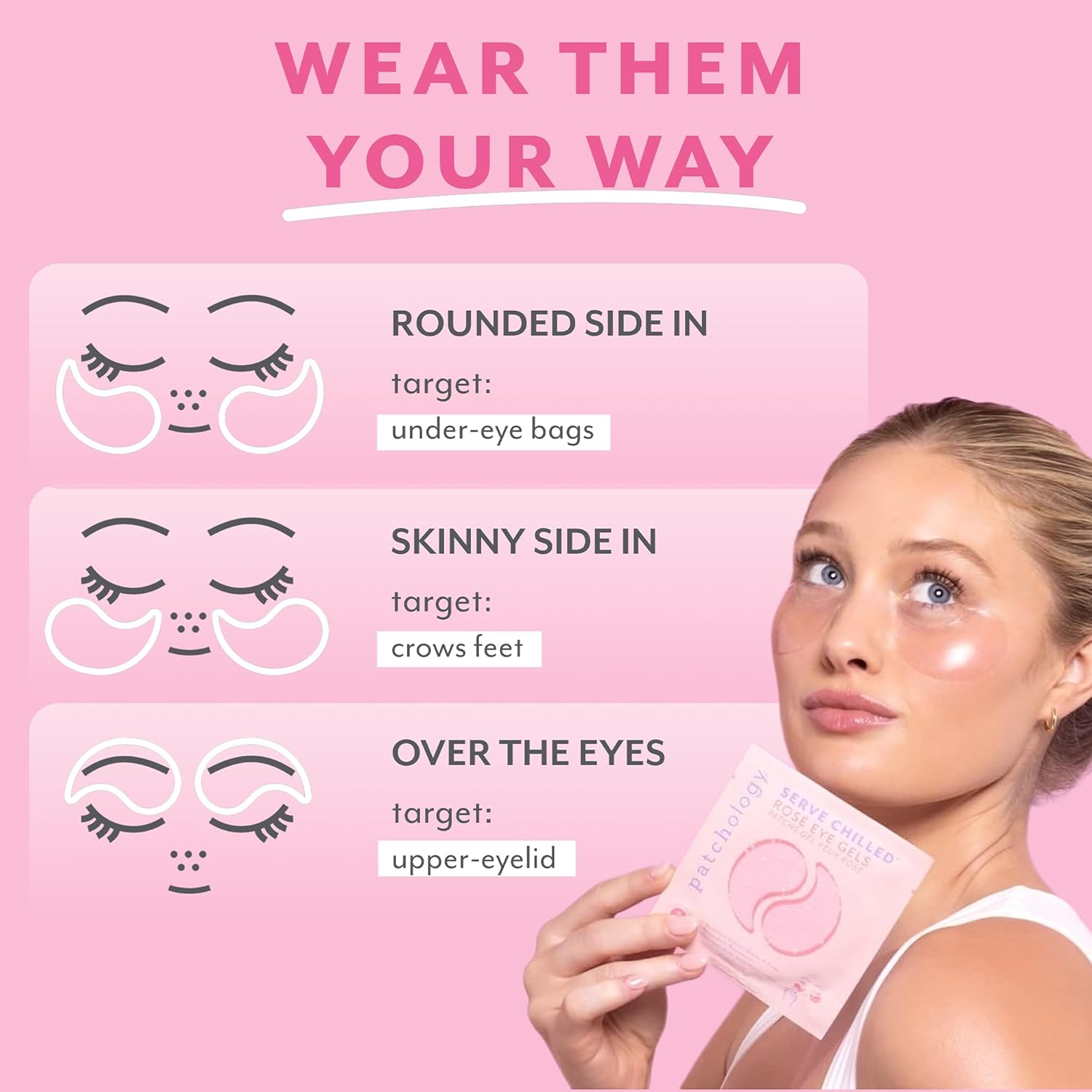 Patchology Serve Chilled Ros̩ Hydrating Under Eye Patches ‰ÛÒ Hyaluronic Acid