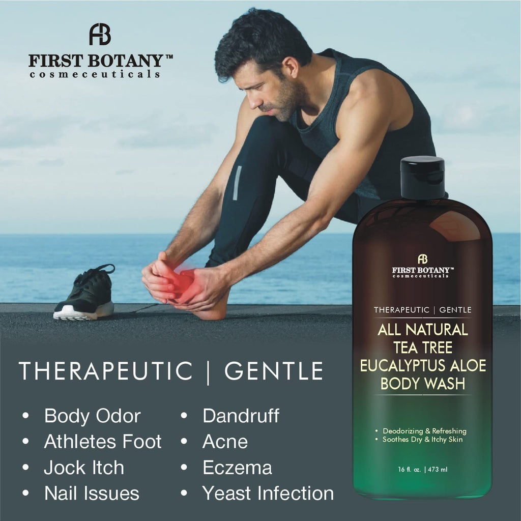 First Botany, ALL Natural Body Wash - Fights Body Odor, Athlete's Foot, Jock