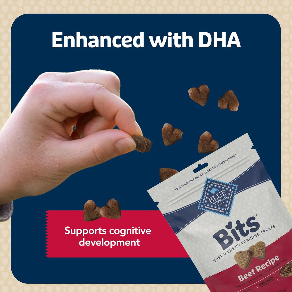 Blue Buffalo Bits Soft Dog Treats for Training, Made with Natural Ingredients