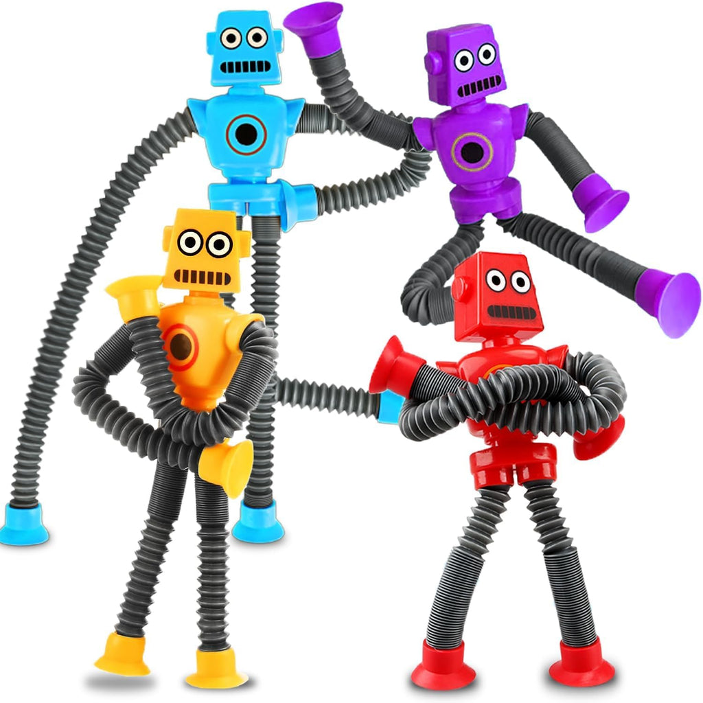 Robot Sensory Travel Roadtrip Toys 4Pcs for Toddlers Kid Boy Year Old Ages 3