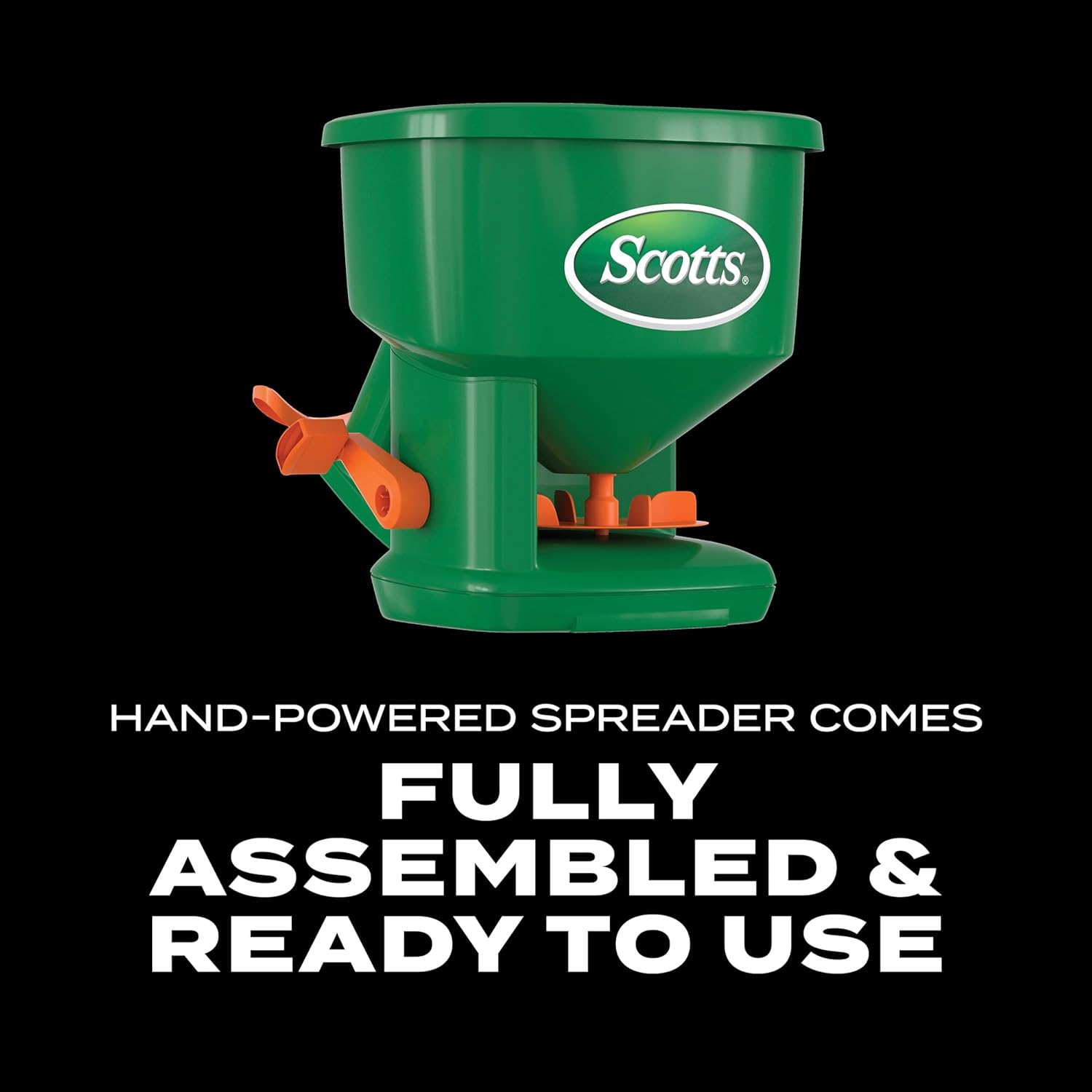 Scotts Whirl Hand-Powered Spreader - for Grass Seed, Lawn Fertilizers, Salt