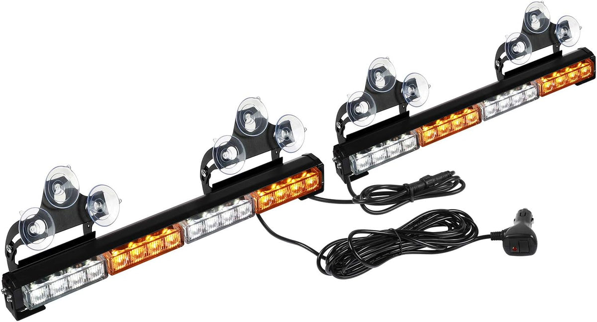 ASPL 2x 16.8 inch Strobe Light Bar 32LED Dash Lights