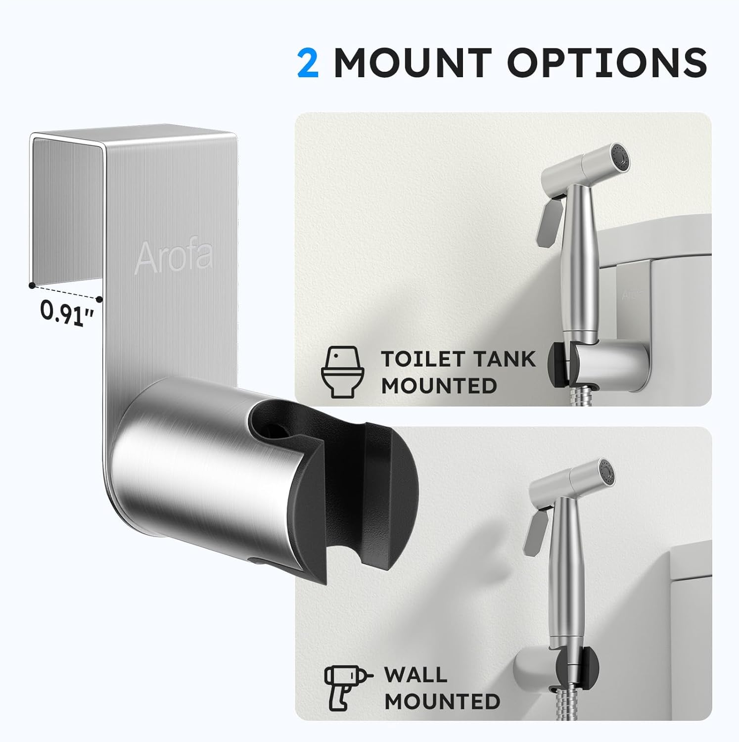 Arofa Handheld Toilet Bidet Sprayer for Toilet-Adjustable Water Pressure