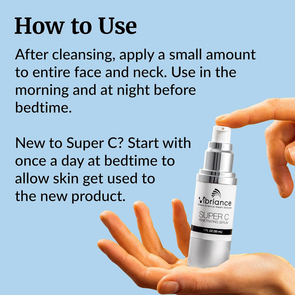 Vibriance Super C Serum for Mature Skin - All-in-One Vitamin Formula