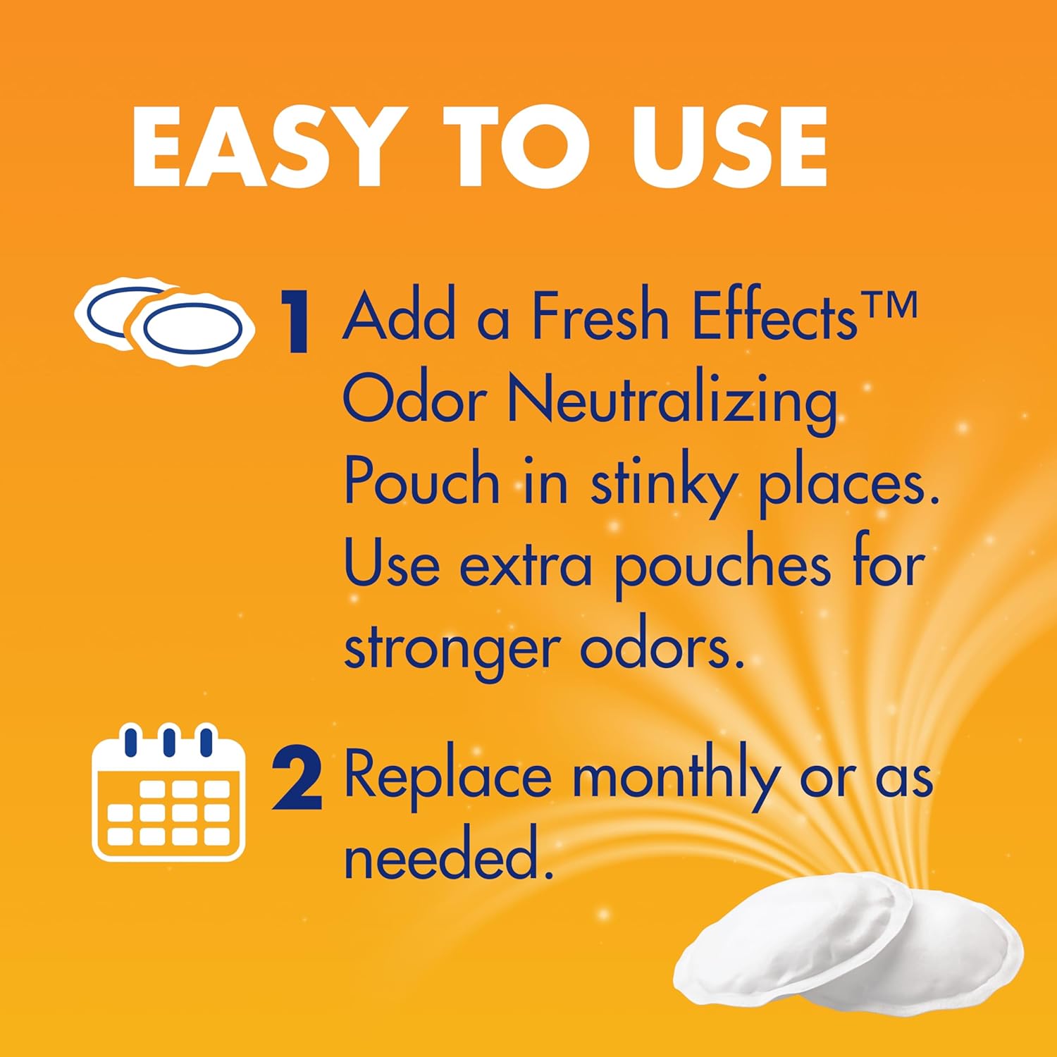 Arm & Hammer Fresh Effects Odor Neutralizing Baking Soda Pouches, Unscented