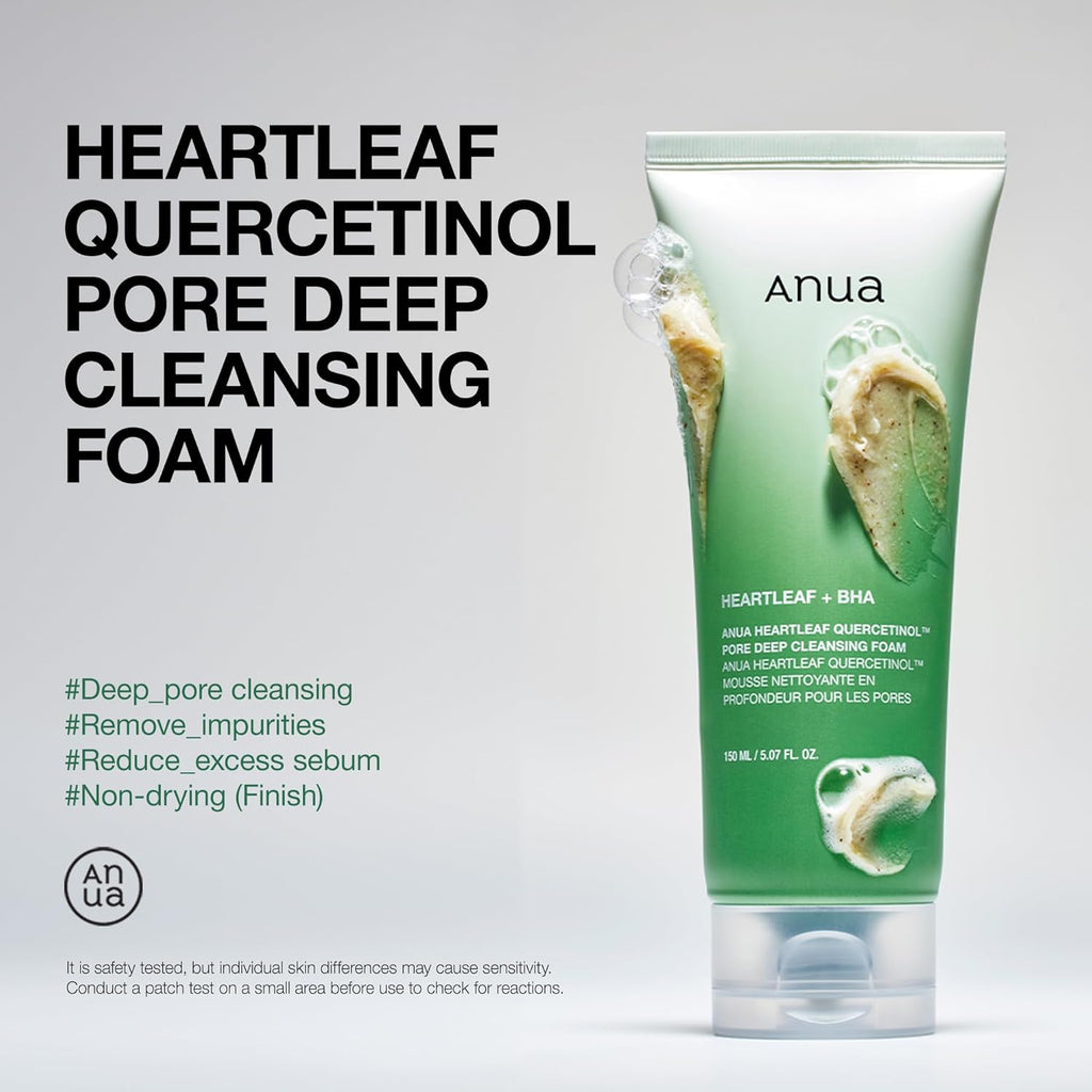 Anua 3-Step Glass Skin Beginner Set, Oil Cleanser and Face Wash with Facial
