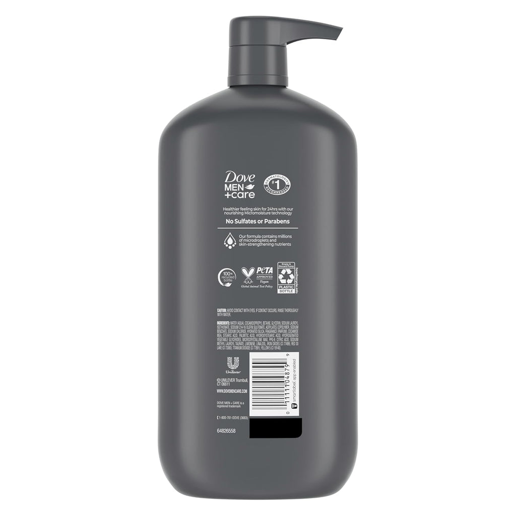 DOVE MEN + CARE Body and Face Wash Exfoliating Deep Clean for Men, with