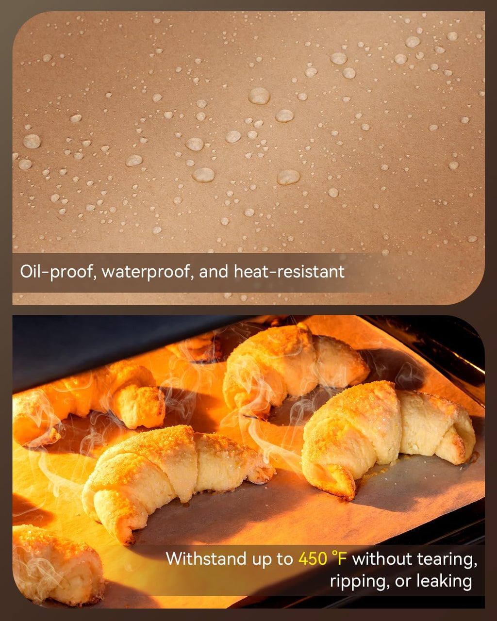 Parchment Paper Sheets, 9x13 In Non-Stick Precut Baking Parchment for Baking