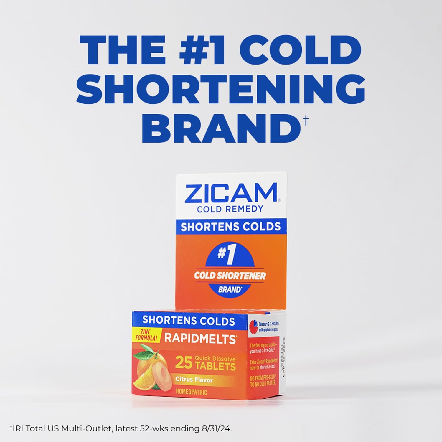 Zicam Cold Remedy Zinc RapidMelts, Elderberry Citrus Flavor, Homeopathic