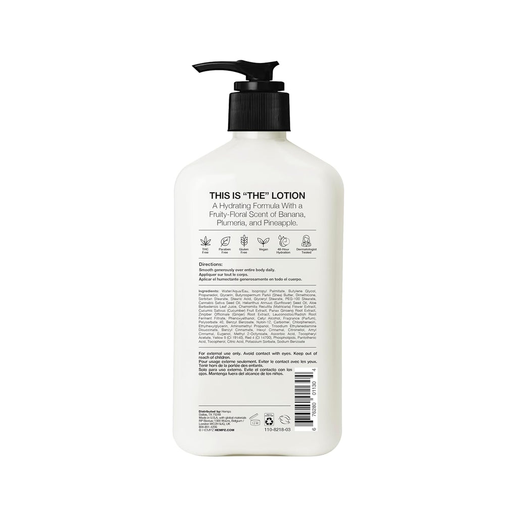 Hempz Original, Natural Hemp Seed Oil Body Moisturizer with Shea Butter and