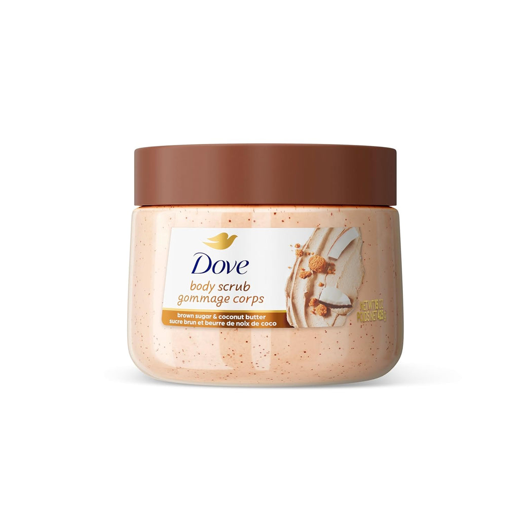 Dove Brown Sugar and Coconut Butter Body Scrub Exfoliates and Deeply