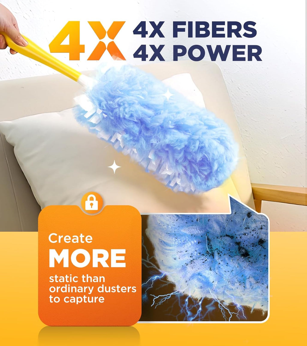Heavy Duty Duster Refills for Swiffer Duster, 20 Count Duster Refills with 1